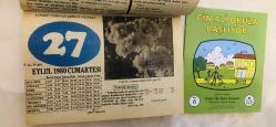 27 Eylül 1980 hediyelik orijinal resimli takvim yaprağı (Cin Ali kitabı hediyeli:)