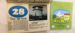 28 Eylül 1980 hediyelik orijinal resimli takvim yaprağı (Cin Ali kitabı hediyeli:)