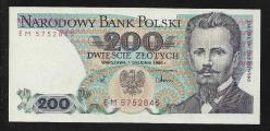 ** POLONYA ( 200 * ZLOTYCH ) 1988 - ÇİL