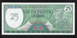 ** SURİNAM ( 25 * GULDEN - 0441361107 ) 1985 - ÇİL