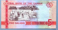 GAMBİYA=2014  5 Dalasis  P-25  ÇİL'