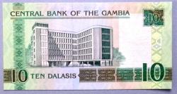 GAMBİYA=2013  10 Dalasis  P-26  ÇİL'