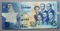 GANA=2014  5 Cedis  P-38e ÇİL'
