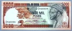 GİNE BİSSAU=1984  5000 Pesos  P-9 ÇİL'