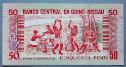 GİNE BİSSAU=1990  50 Pesos  P-10 ÇİL'