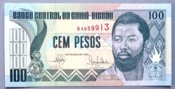 GİNE BİSSAU=1990  100 Pesos  P-11 ÇİL'