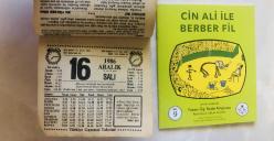 16 Aralık 1986 hediyelik orijinal Türkiye gazetesi takvim yaprağı (Cin Ali kitabı hediyeli:)