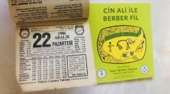 22 Aralık 1986 hediyelik orijinal Türkiye gazetesi takvim yaprağı (Cin Ali kitabı hediyeli:)