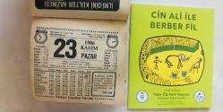23 Kasım 1986 hediyelik orijinal Türkiye gazetesi takvim yaprağı (Cin Ali kitabı hediyeli:)