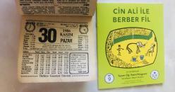 30 Kasım 1986 hediyelik orijinal Türkiye gazetesi takvim yaprağı (Cin Ali kitabı hediyeli:)