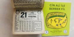 21 Ağustos 1986 hediyelik orijinal Türkiye gazetesi takvim yaprağı (Cin Ali kitabı hediyeli:)