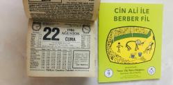 22 Ağustos 1986 hediyelik orijinal Türkiye gazetesi takvim yaprağı (Cin Ali kitabı hediyeli:)