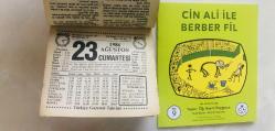 23 Ağustos 1986 hediyelik orijinal Türkiye gazetesi takvim yaprağı (Cin Ali kitabı hediyeli:)