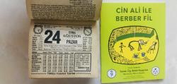 24 Ağustos 1986 hediyelik orijinal Türkiye gazetesi takvim yaprağı (Cin Ali kitabı hediyeli:)