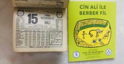 15 Temmuz 1986 hediyelik orijinal Türkiye gazetesi takvim yaprağı (Cin Ali kitabı hediyeli:)