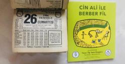 26 Temmuz 1986 hediyelik orijinal Türkiye gazetesi takvim yaprağı (Cin Ali kitabı hediyeli:)