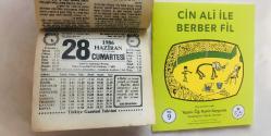28 Haziran 1986 hediyelik orijinal Türkiye gazetesi takvim yaprağı (Cin Ali kitabı hediyeli:)