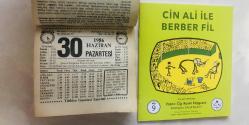 30 Haziran 1986 hediyelik orijinal Türkiye gazetesi takvim yaprağı (Cin Ali kitabı hediyeli:)
