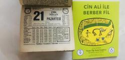 21 Nisan 1986 hediyelik orijinal Türkiye gazetesi takvim yaprağı (Cin Ali kitabı hediyeli:)