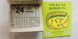 24 Nisan 1986 hediyelik orijinal Türkiye gazetesi takvim yaprağı (Cin Ali kitabı hediyeli:)