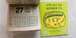 27 Nisan 1986 hediyelik orijinal Türkiye gazetesi takvim yaprağı (Cin Ali kitabı hediyeli:)