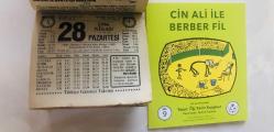 28 Nisan 1986 hediyelik orijinal Türkiye gazetesi takvim yaprağı (Cin Ali kitabı hediyeli:)