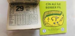 29 Nisan 1986 hediyelik orijinal Türkiye gazetesi takvim yaprağı (Cin Ali kitabı hediyeli:)
