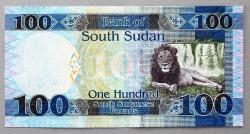 GÜNEY SUDAN=2015  100 Pounds  P-10b ÇİL'