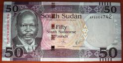 GÜNEY SUDAN=2017  50 Pounds  P-14c ÇİL'