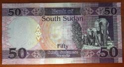 GÜNEY SUDAN=2017  50 Pounds  P-14c ÇİL'