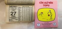 27 Temmuz 1987 hediyelik orijinal Hicret takvim yaprağı (Cin Ali kitabı hediyeli:)