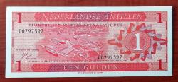 HOLLANDA ANTİLLERİ=1970   1 Gulden   P-20  ÇİL'