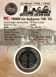 TBMM'nin Açılışının 100. Yıl (Tedavül) Hatıra Parası