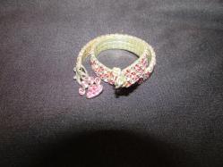 ZİKRON TAŞLARLA BEZELİ(PEMBE VE ŞEFFAF) ESNEYEBİLEN ÖZELLİKTE ÇOK KALİTELİ KEDİ KOLYESİ   72