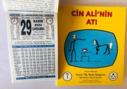 29 Kasım 2023 hediyelik orijinal Türkiye takvim yaprağı (Cin Ali kitabı hediyeli:)