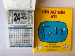 24 Eylül 2023 hediyelik orijinal Türkiye takvim yaprağı (Cin Ali kitabı hediyeli:)