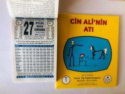 27 Eylül 2023 hediyelik orijinal Türkiye takvim yaprağı (Cin Ali kitabı hediyeli:)