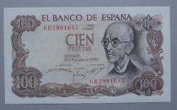 İSPANYA=1970  100 Pesetas  P-152  ÇİL'