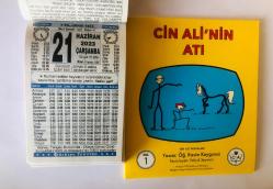 21 Haziran 2023 hediyelik orijinal Türkiye takvim yaprağı (Cin Ali kitabı hediyeli:)