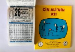 26 Haziran 2023 hediyelik orijinal Türkiye takvim yaprağı (Cin Ali kitabı hediyeli:)