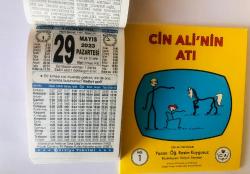 29 Mayıs 2023 hediyelik orijinal Türkiye takvim yaprağı (Cin Ali kitabı hediyeli:)
