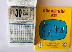 30 Mayıs 2023 hediyelik orijinal Türkiye takvim yaprağı (Cin Ali kitabı hediyeli:)
