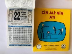 22 Nisan 2023 hediyelik orijinal Türkiye takvim yaprağı (Cin Ali kitabı hediyeli:)