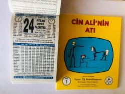 24 Nisan 2023 hediyelik orijinal Türkiye takvim yaprağı (Cin Ali kitabı hediyeli:)