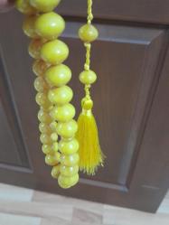 Osmanlı Model Kırlangıç Püsküllü Sıkma Kehribar