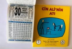 30 Nisan 2023 hediyelik orijinal Türkiye takvim yaprağı (Cin Ali kitabı hediyeli:)