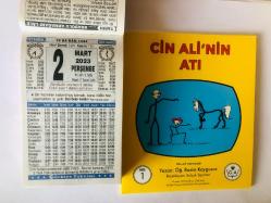 Efemera - 2 Mart 2023 hediyelik orijinal Türkiye takvim yaprağı (Cin Ali kitabı hediyeli:) - kitantik - kitaLog