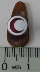 ESKİ DÖNEM MİNELİ KIZILAY YAKA ROZETİ ORİJİNAL NNN2M1 NADİR