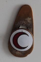 ESKİ DÖNEM MİNELİ KIZILAY YAKA ROZETİ ORİJİNAL NNN2M1 NADİR