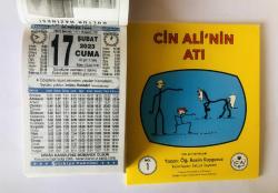 Efemera - 17 Şubat 2023 hediyelik orijinal Türkiye takvim yaprağı (Cin Ali kitabı hediyeli:) - kitantik - kitaLog